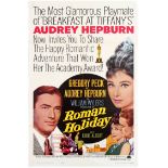 Movie Poster Roman Holiday Audrey Hepburn & Gregory Peck