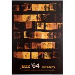 Advertising Poster Warsaw Jazz Festival Poland Waldemar Swierzy