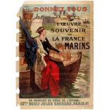 WWI War Poster France Navy Sailor Remembrance
