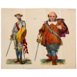 Advertising Poster Epinal Lithograph Print Don Quihote Sancho Panza Caricature