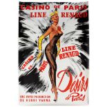 Advertising Poster Casino de Paris Pinup Brenot Desirs Desire Line Renaud