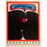 Advertising Poster Zenon Gryska Art Exhibition Nancy
