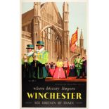 Travel Poster British Railways Winchester Buckle