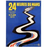 Sport Poster 24 Heures du Mans 1972 Motorsport Car Race