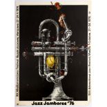 Advertising Poster Jazz Jamboree Festival Warsaw 1976 Hendrix