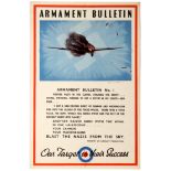 WWII War Propaganda Poster Aif Force Armament Luftwaffe Aircraft