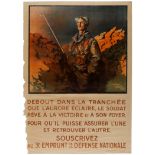 WWI War Poster 3rd National Defense Loan France