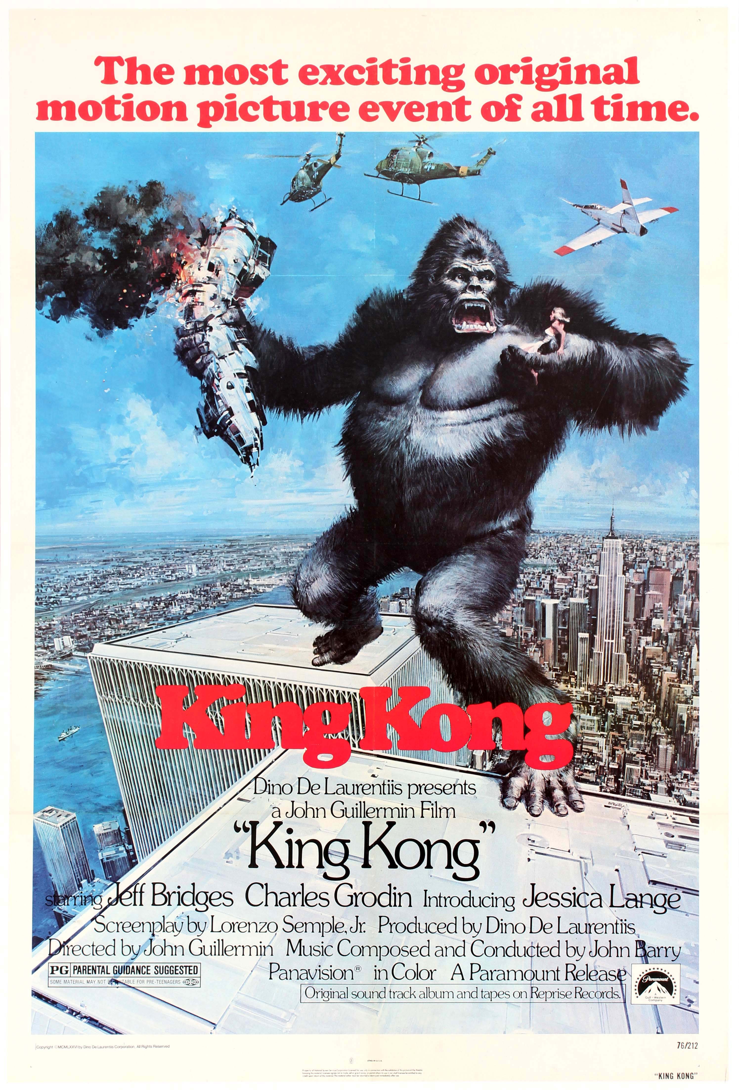 Movie Poster King Kong USA 1976 John Guillermin