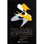 Advertising Poster BBC Orchestra Schleger Barbican Modernism