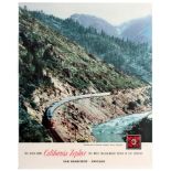 Travel Poster Western Pacific Railway California Zephyr Vista Dome USA