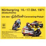 Two Motorcycle Car Racing Sport Posters Nurburgring Formula 3