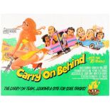 Movie Poster Carry On Behind UK Quad Comedy Sexploitation