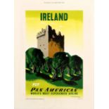 Travel Poster Ireland Fly Pan American McKnight Kauffer