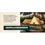 Advertising Poster London And Manchester Assurance Company Kampong Village Malaysia