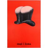 Advertising Poster Theatre Play Husband and Wife Andrzej Pagowski Top Hat