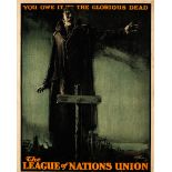 War Poster Glorious Dead The League of Nations