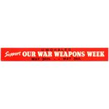 WWII Propaganda Poster War Weapons Week Wales