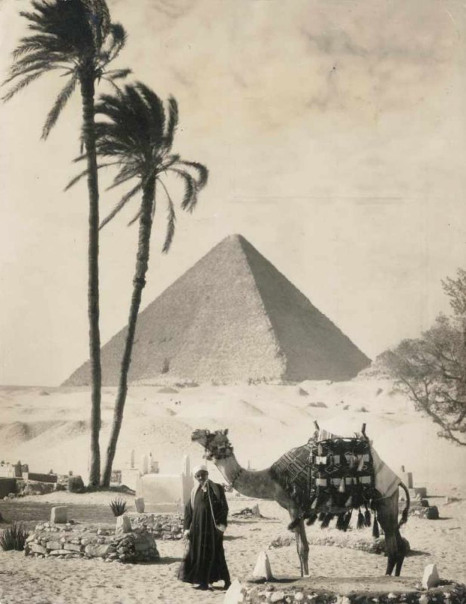 Ägypten.Sammlung von ca. 100 Photos in versch. Formaten (Presse-St. bzw. Aufkleber verso), meist ca.