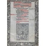 Augustinus,A.Preclarissima & inestimabilis doctrine atque utilitatis Divi Aurelii Augustini