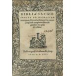 Biblia latina.Biblia Sacrosancta ad Hebraicam veritatem & probatissimoru(m) ac manuscriptorum