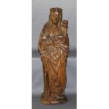 Skulptur. Holz. Madonna mit Kind - nach einer historischen Vorlage in altem Holz gearbeitet.