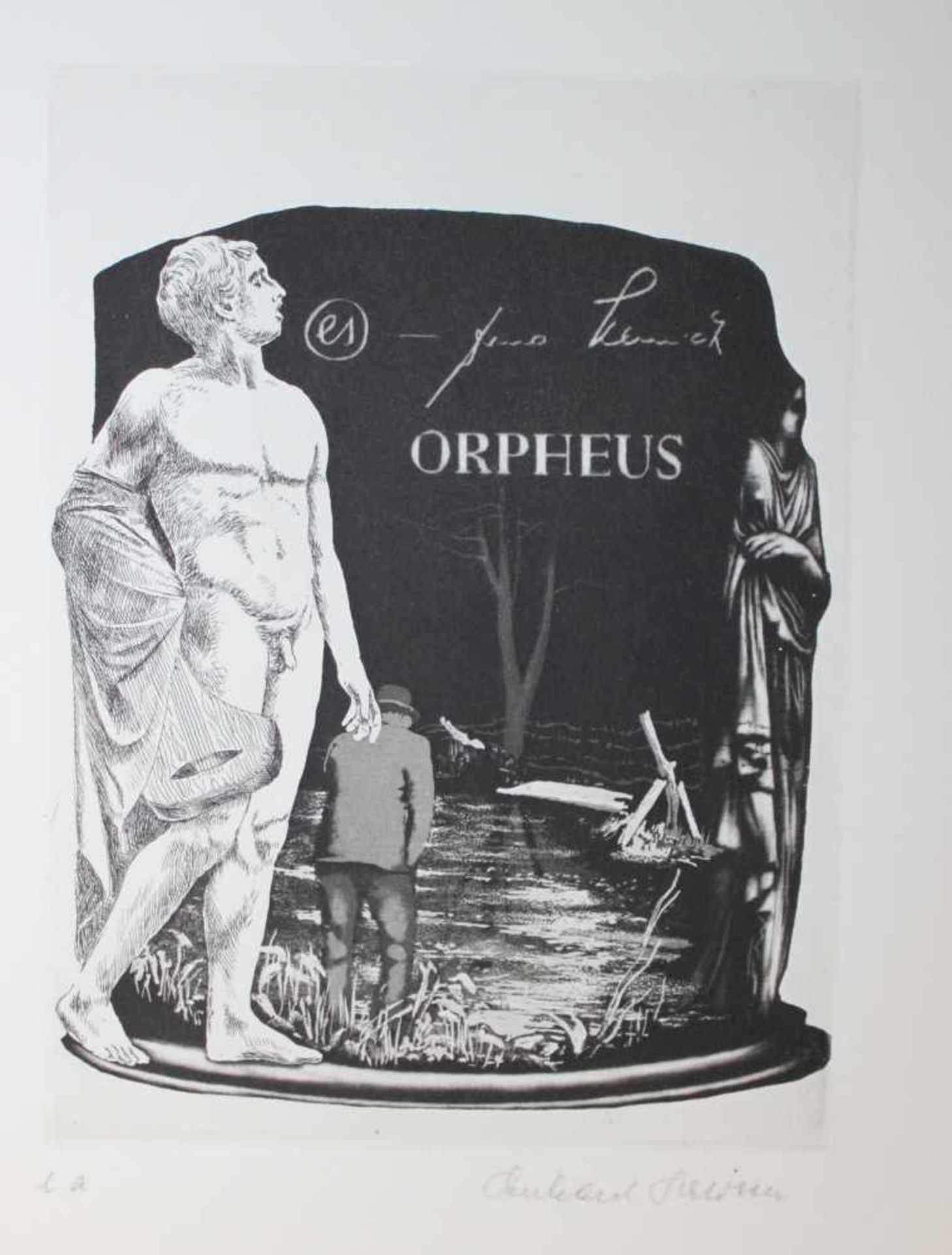 Schlotter. Schmidt, Arno.Orpheus. Frankfurt am Main, Berlin, Wien, Propyläen, 1974. Folio. Mit 27