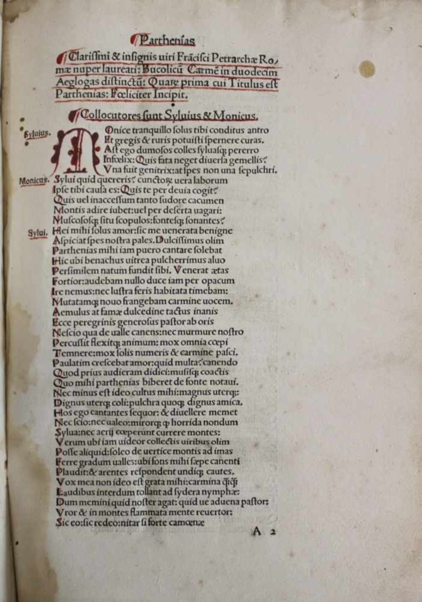 Petrarca, Francesco.(Opera latina). Librorum Francisci Petrarchae Basiliae Impressorum Annotatio. ( - Image 2 of 5