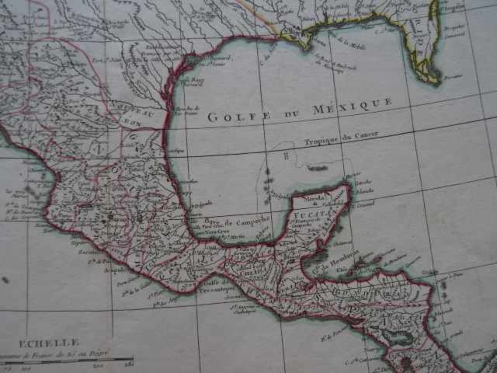 Amerika.- Carte du Mexique ou de la N. Espagne cont. aussi le Nouveau Mexique, la Californie. - Bild 4 aus 5