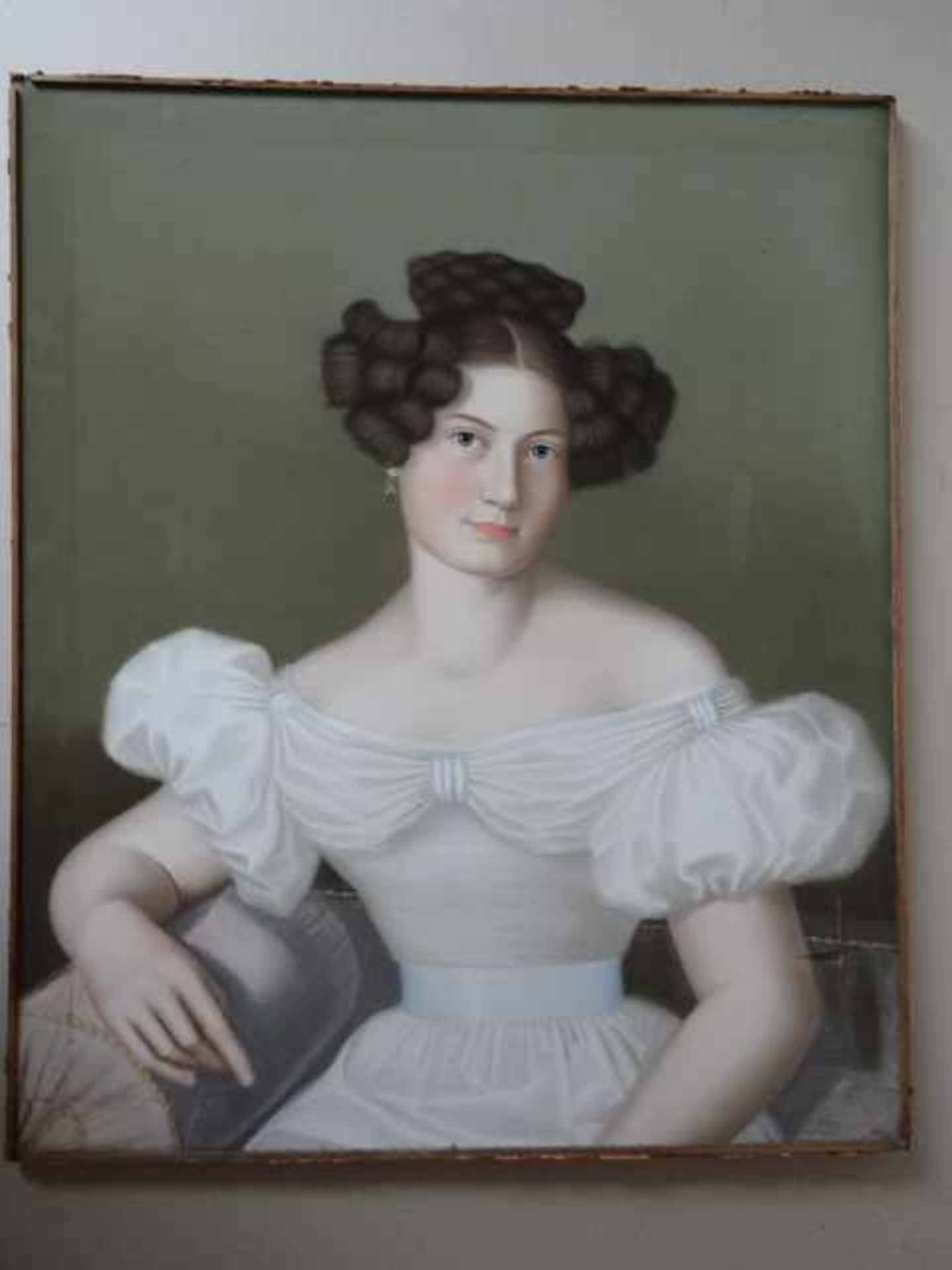 Stieler, Joseph Karl (?) (Mainz 1781 - 1858 München). Frauen-Porträt. Porträt mit Pastellkreide - Bild 2 aus 5