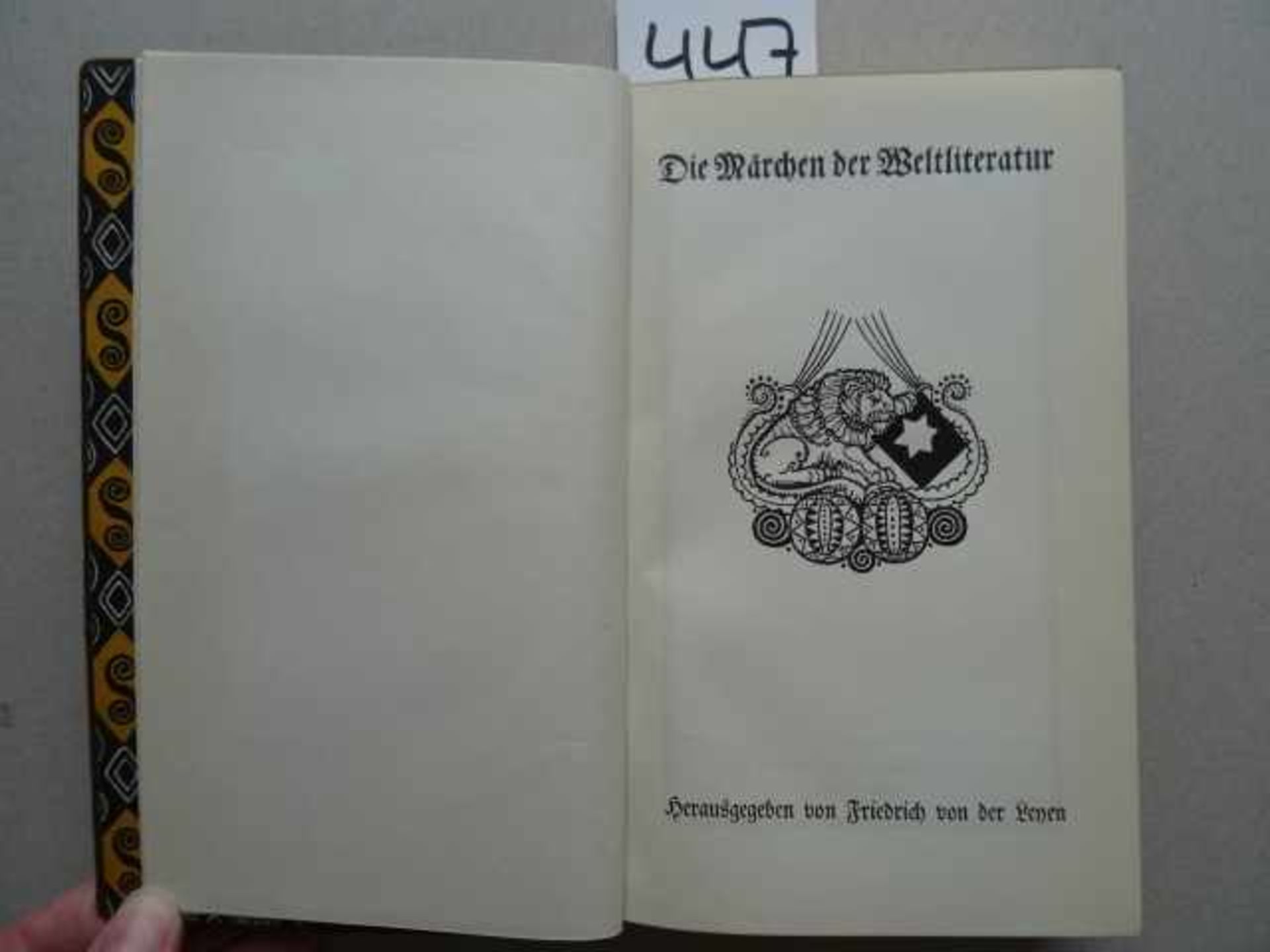 Märchen, Die, der Weltliteratur. Hrsg. von F. von der Leyen (u. P. Zaunert). 3 Bde. Jena, - Image 2 of 5