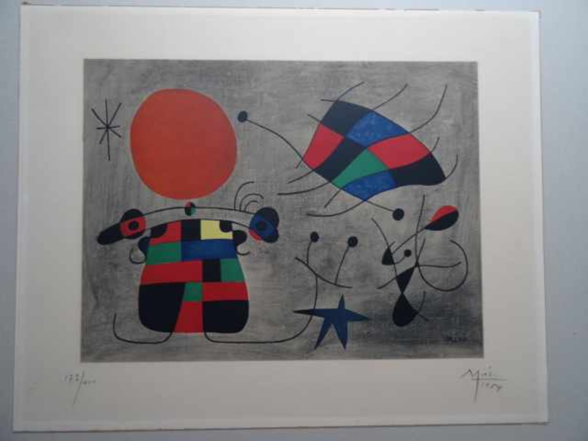 Miró, Joan (Barcelona 1893 - 1983 Palma). Le sourire aux ailes flamboyantes. Farblithographie auf - Bild 2 aus 5