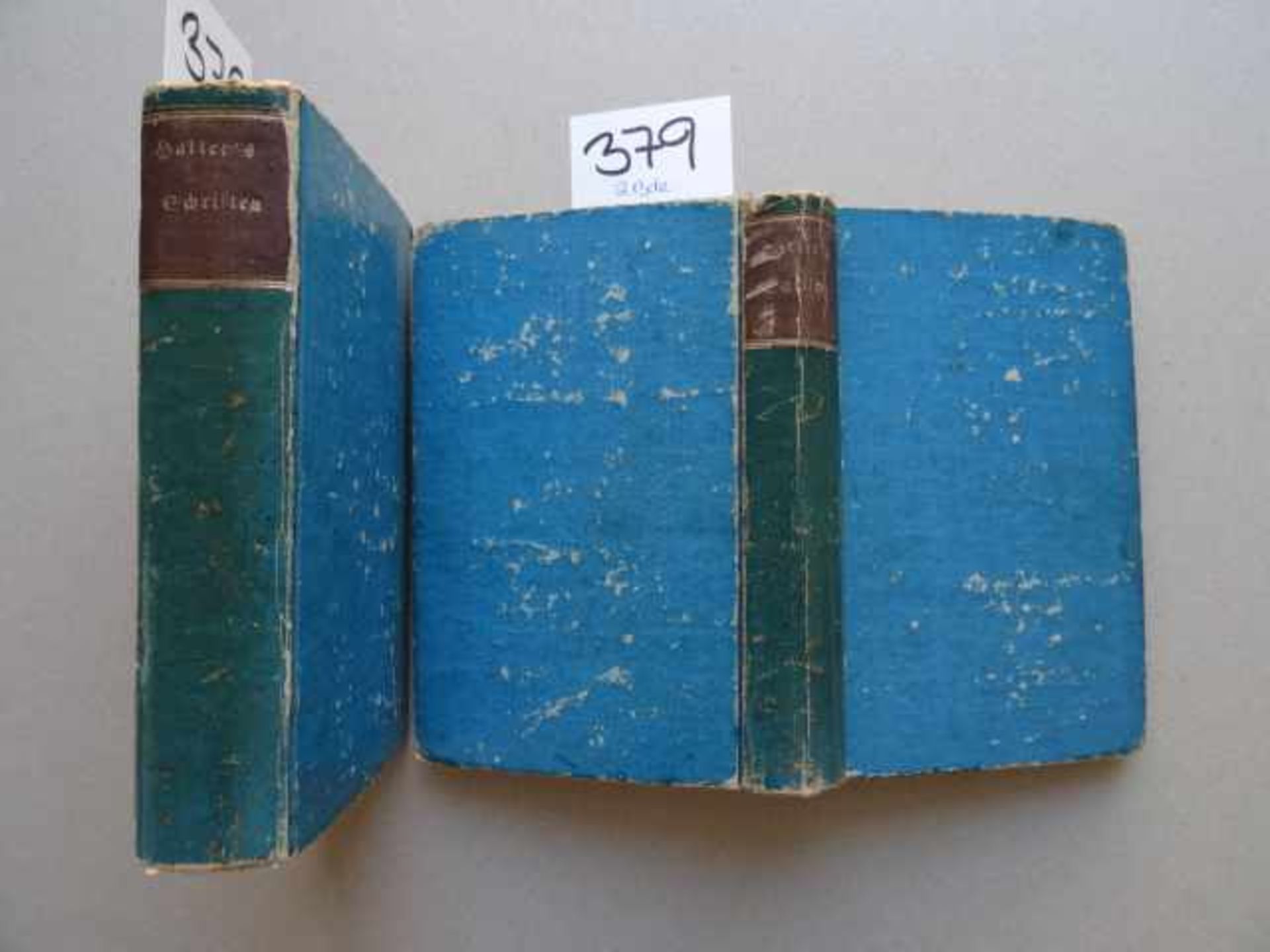 Haller, A.v. 5 Werke in 2 Bdn. Mischauflage. Karlsruhe, Schmieder, 1778-79. XIV (recte XVI), 336 S., - Bild 5 aus 5