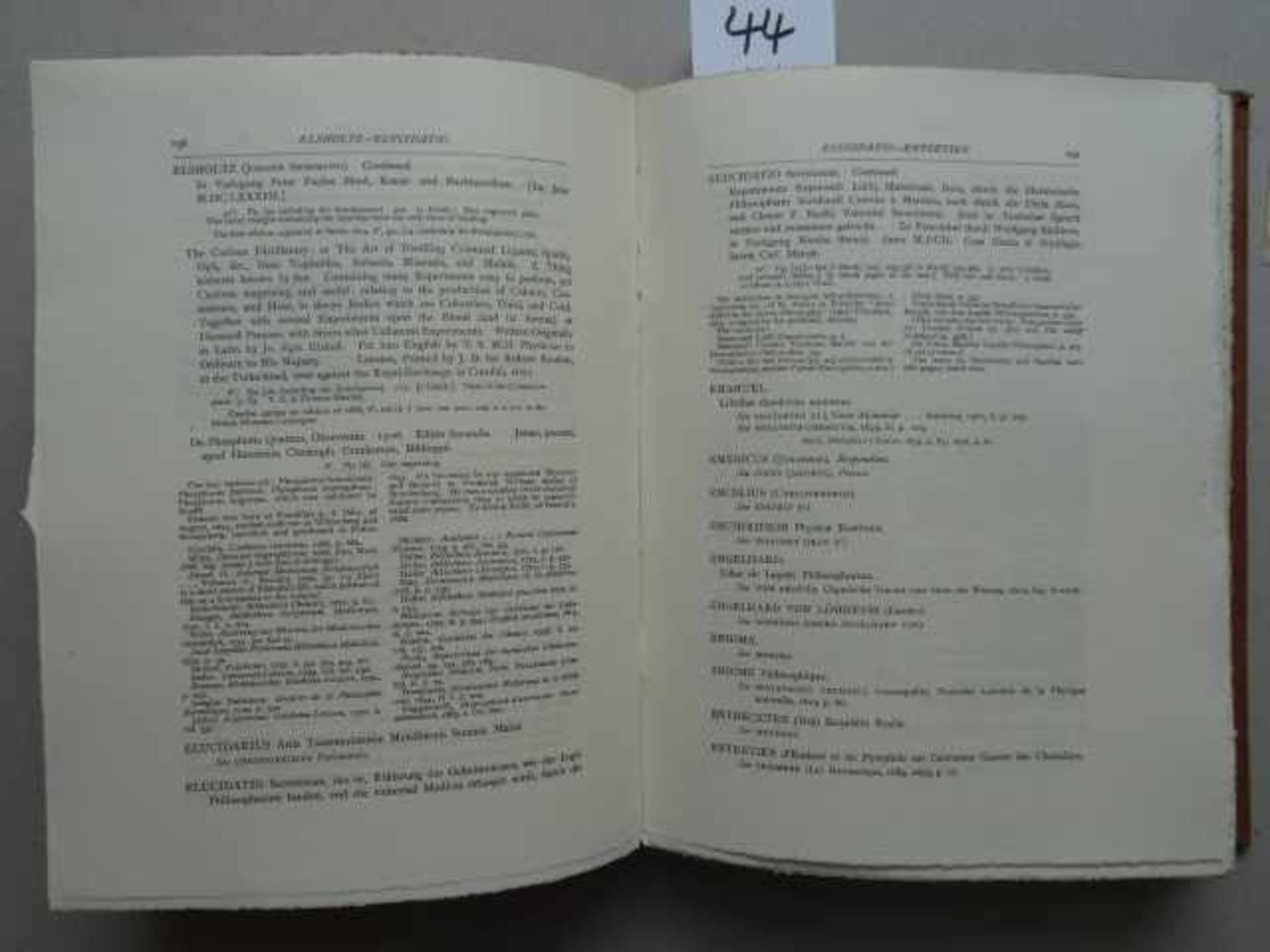 Bibliographie.- Ferguson, J. Bibliotheca Chemica: A catalogue of the alchemical, chemical and - Bild 3 aus 5