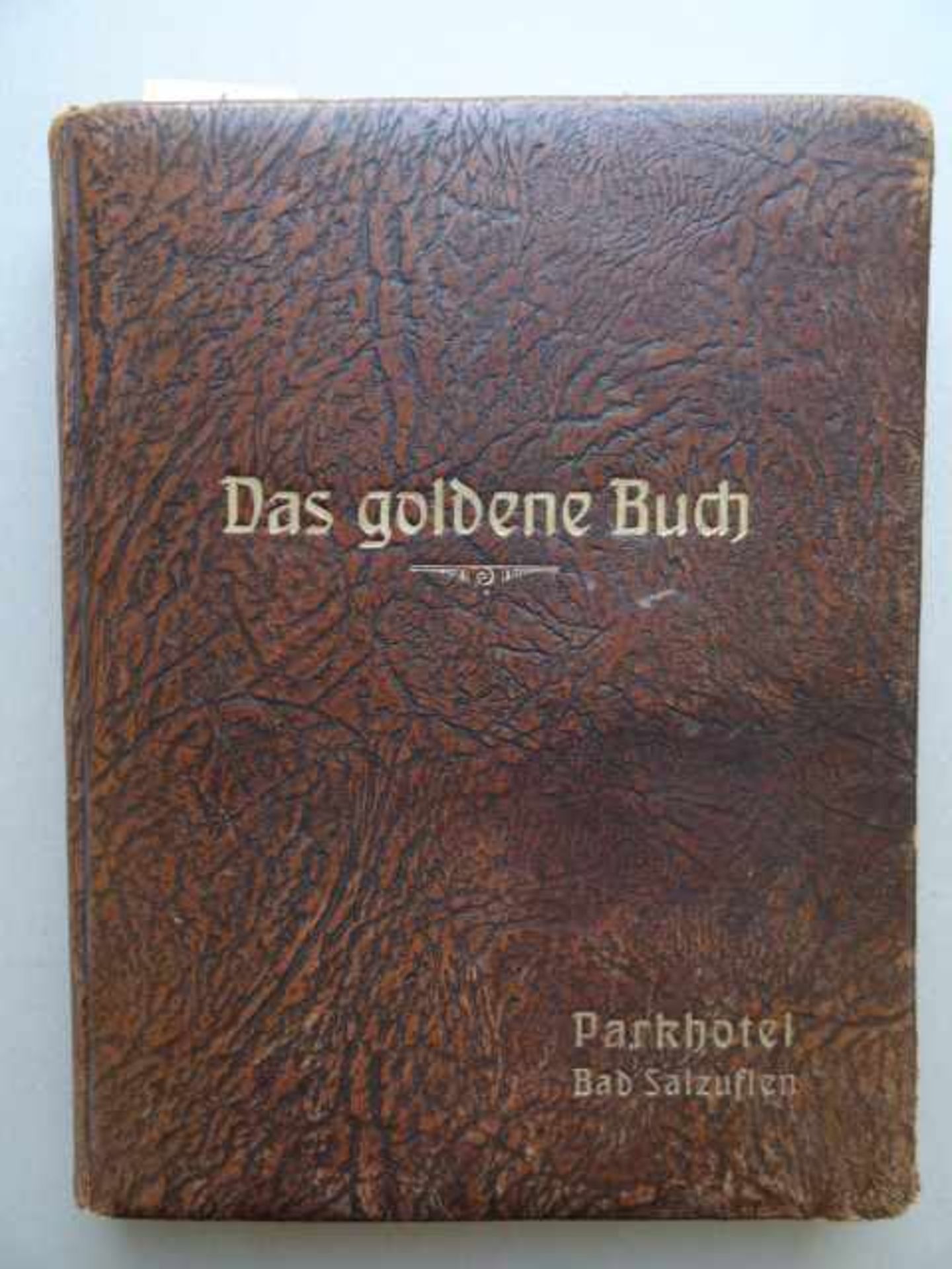 Gästebuch des Parkhotel Bad Salzuflen. Mit zahlreichen handschriftlichen Eintragungen, u.a. von