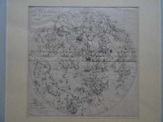 Himmelskarten.- Südliche Helfte der Himmels-Kugel. Kupferstich um 1780. 28 x 28 cm. Oben rechts
