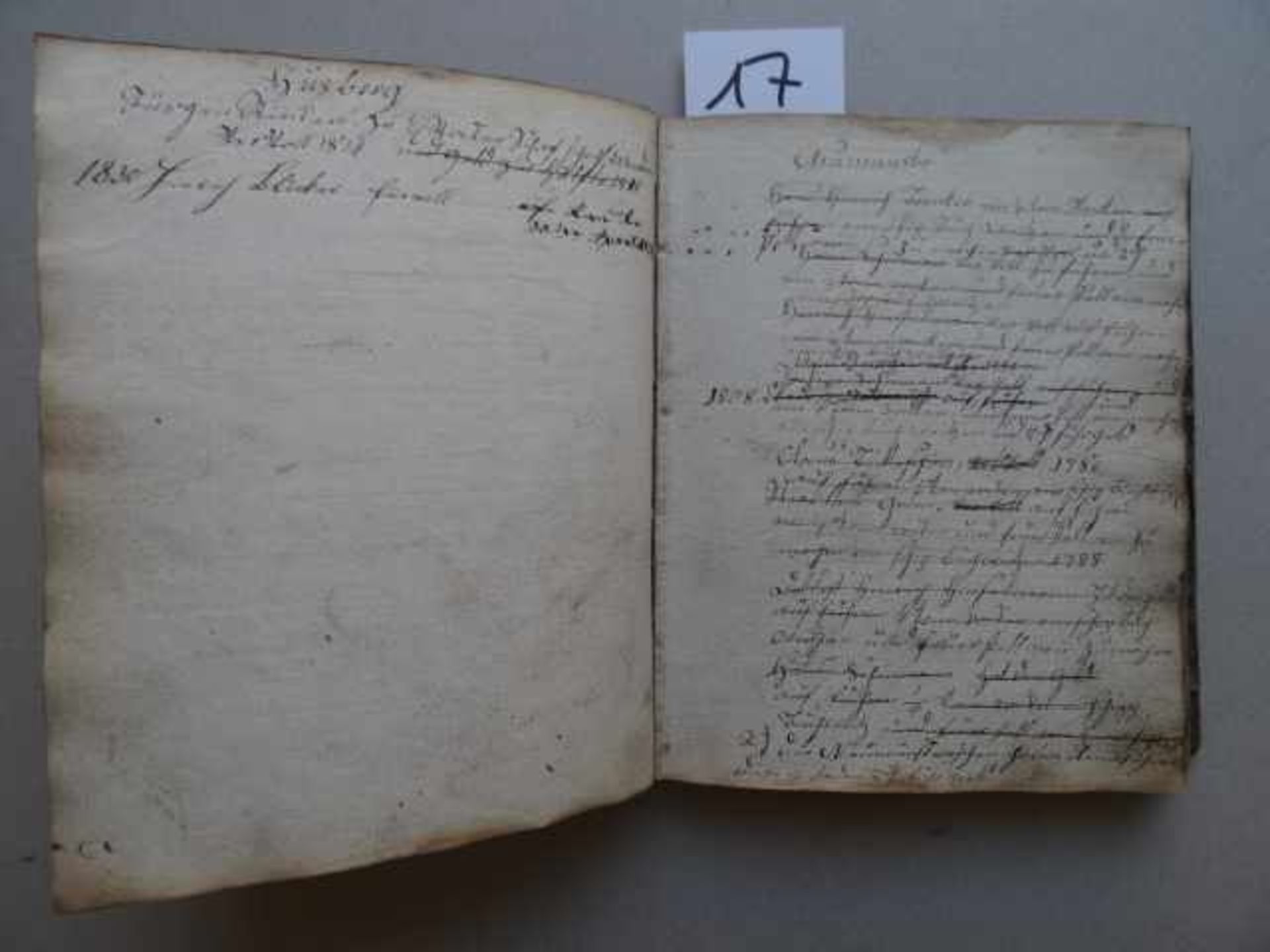 Schleswig-Holstein.- Husberger Brandgilde. 1777 - 1871. Handschriftliches Mitgliederverzeichnis.