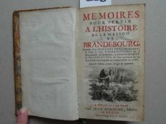 Friedrich der Große.- Memoires pour servir a l'Histoire de la Maison de Brandebourg. Nouvelle