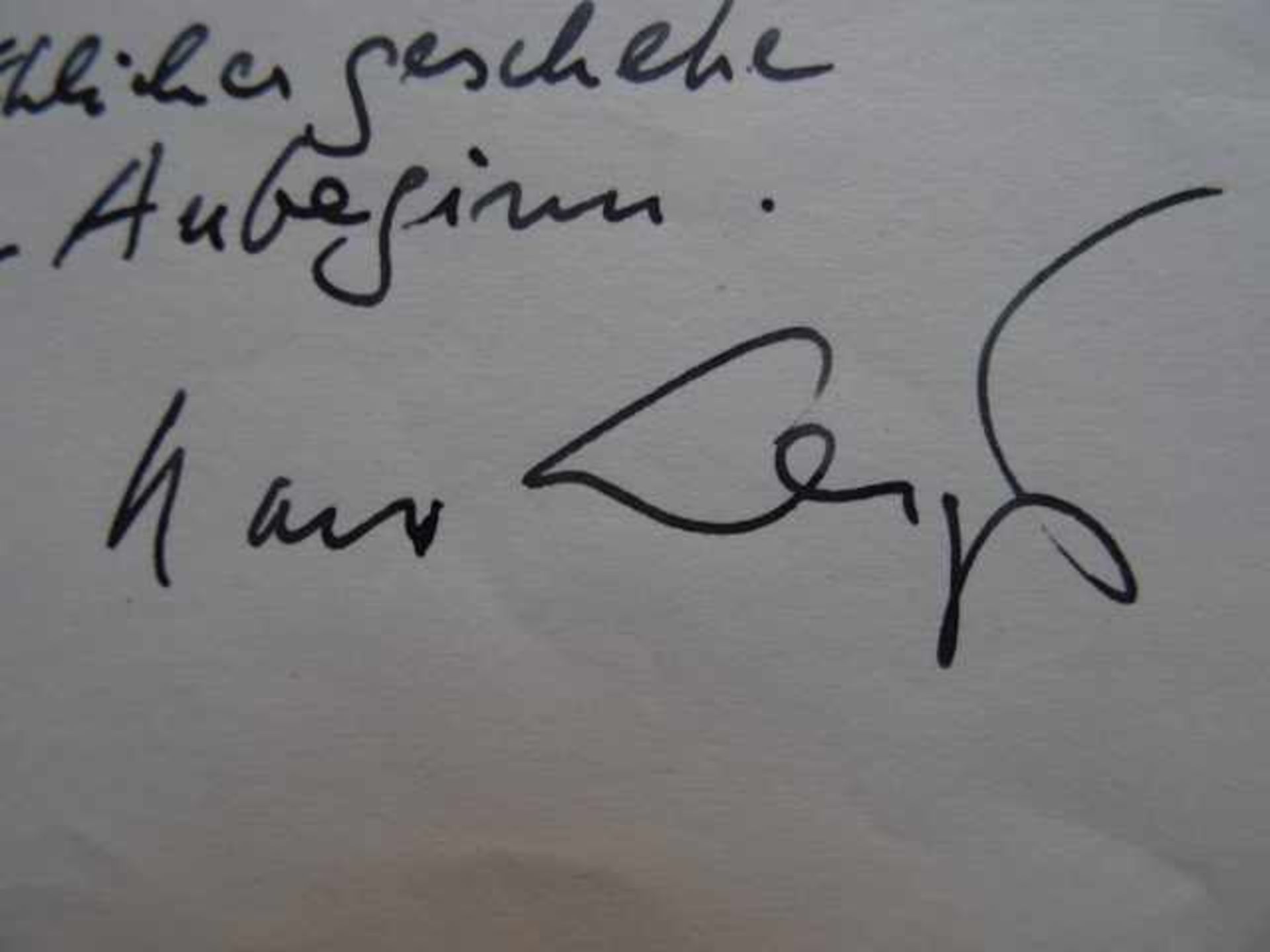 Leip, Hans (Schriftsteller; Hamburg 1893 - 1983 Fruthwilen/Schweiz). Eigenhändiges Gedicht 'Immer- - Bild 2 aus 3