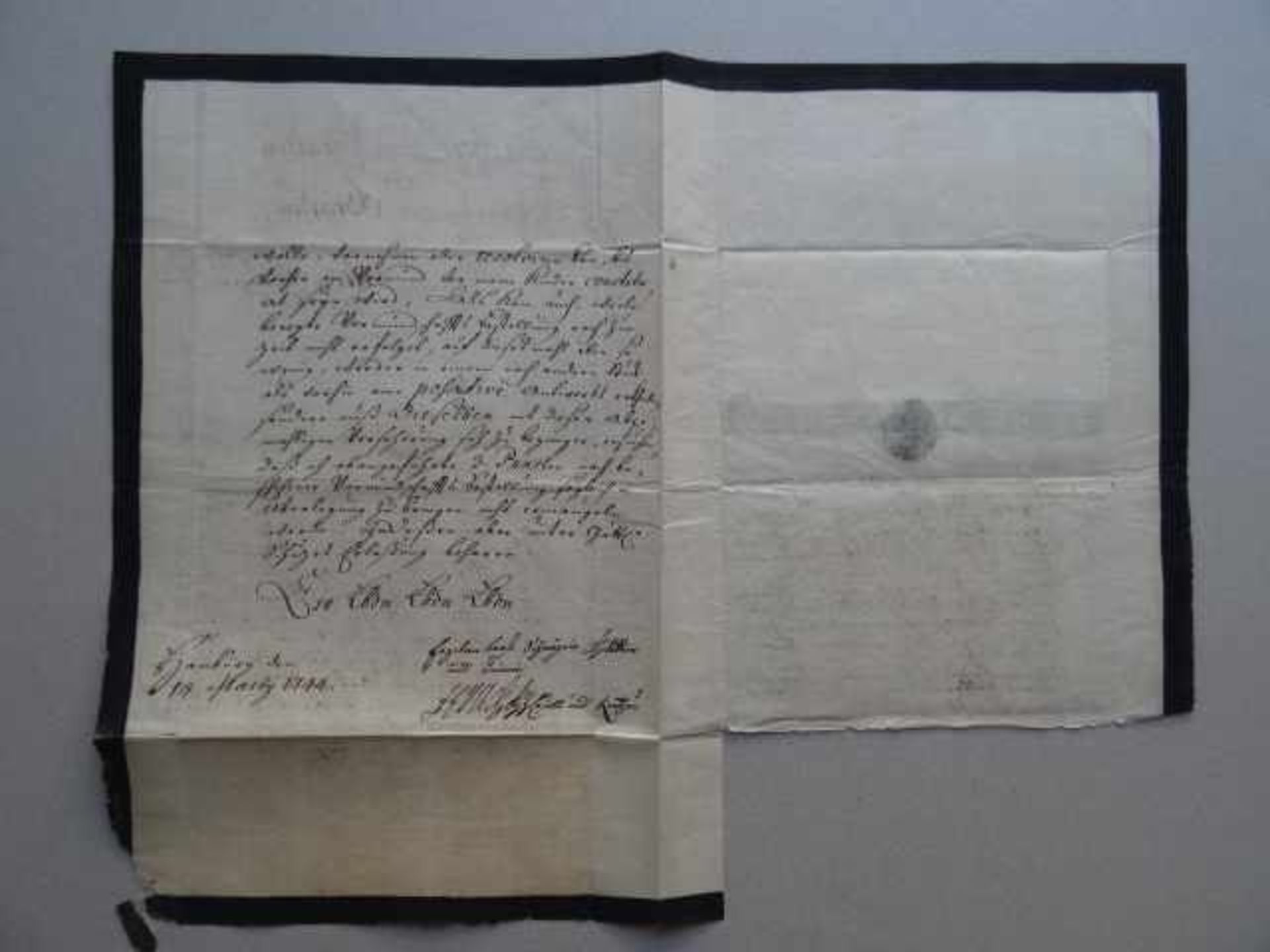 Schleswig-Holstein.- Amoene Gräfin zu Castell und Rantzau (1732 - 1802). Handschriftlicher Brief mit - Bild 2 aus 4