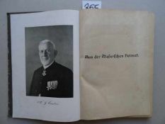 Braun, H. Aus der Masurischen Heimat. Angerburg, 1926. 5 Bll., 280 S. Mit 1 Porträt. 4°. OHlwd. (