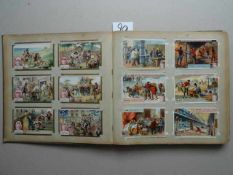 Liebig-Bilder.- Album mit 300 chromolithograhischen Sammelbildern auf 25 Bll. Um 1900-1910. 4°.