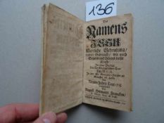 Francken, A.H. Des Namens Jesu Herrliche Bedeutung, rechter Gebrauch ... In einer Predigt ... am