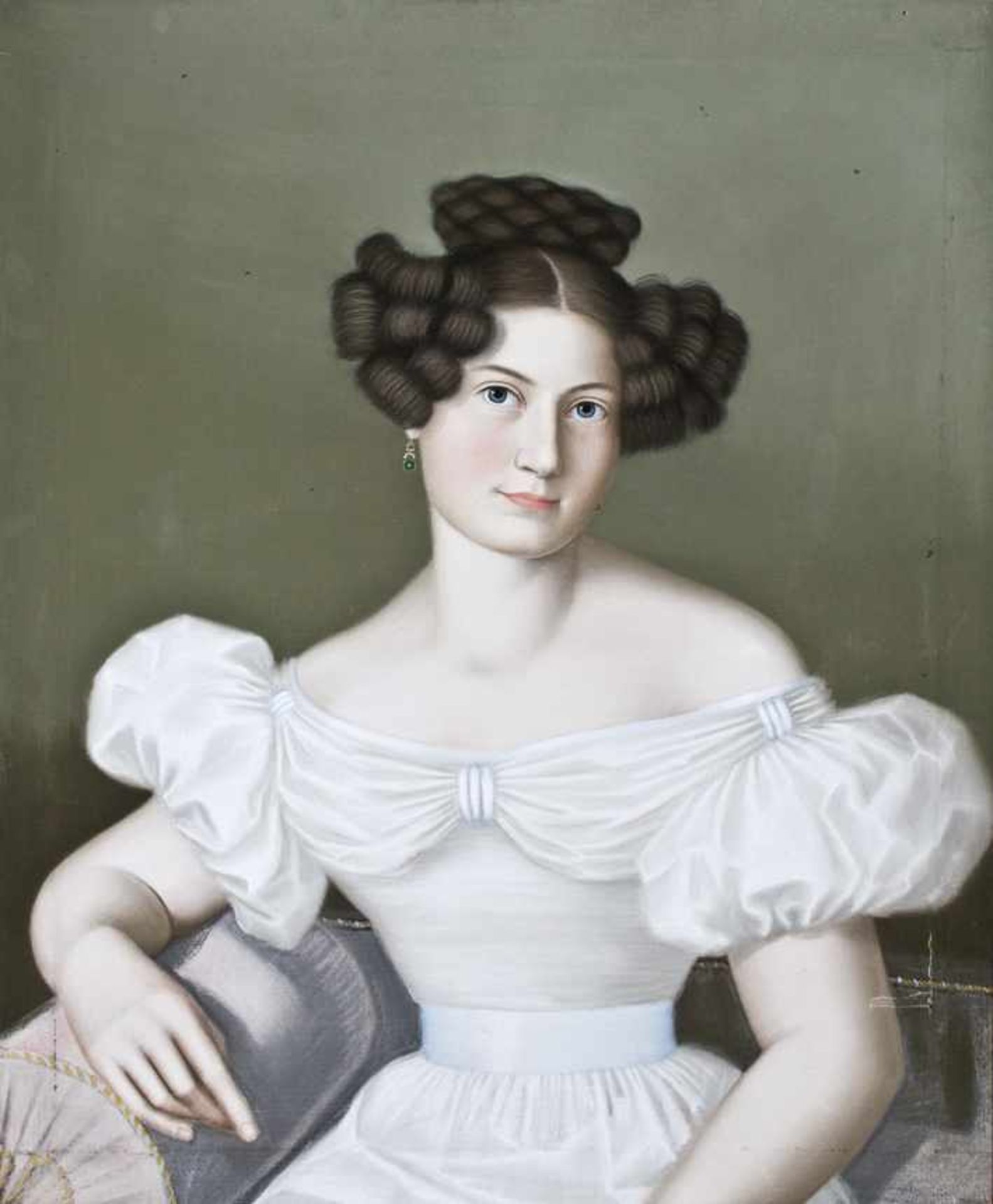 Stieler, Joseph Karl (?) (Mainz 1781 - 1858 München). Frauen-Porträt. Porträt mit Pastellkreide