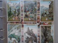 Liebig-Bilder.- 100 Serien mit 600 chromolithogr. Sammelbildern zwischen 1895 und 1898. In 2