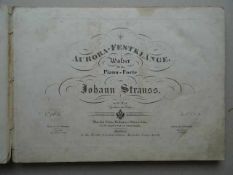 Musik.- Sammelband mit 10 Walzern für Klavier meist von Johannes Strauss sowie J.A. Adam, J. Lanner,