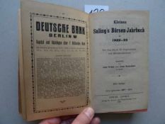 Wirtschaft.- Börsen-Jahrbuch, Kleines Saling's, für 1922-23. Ein Handbuch für Kapitalisten und