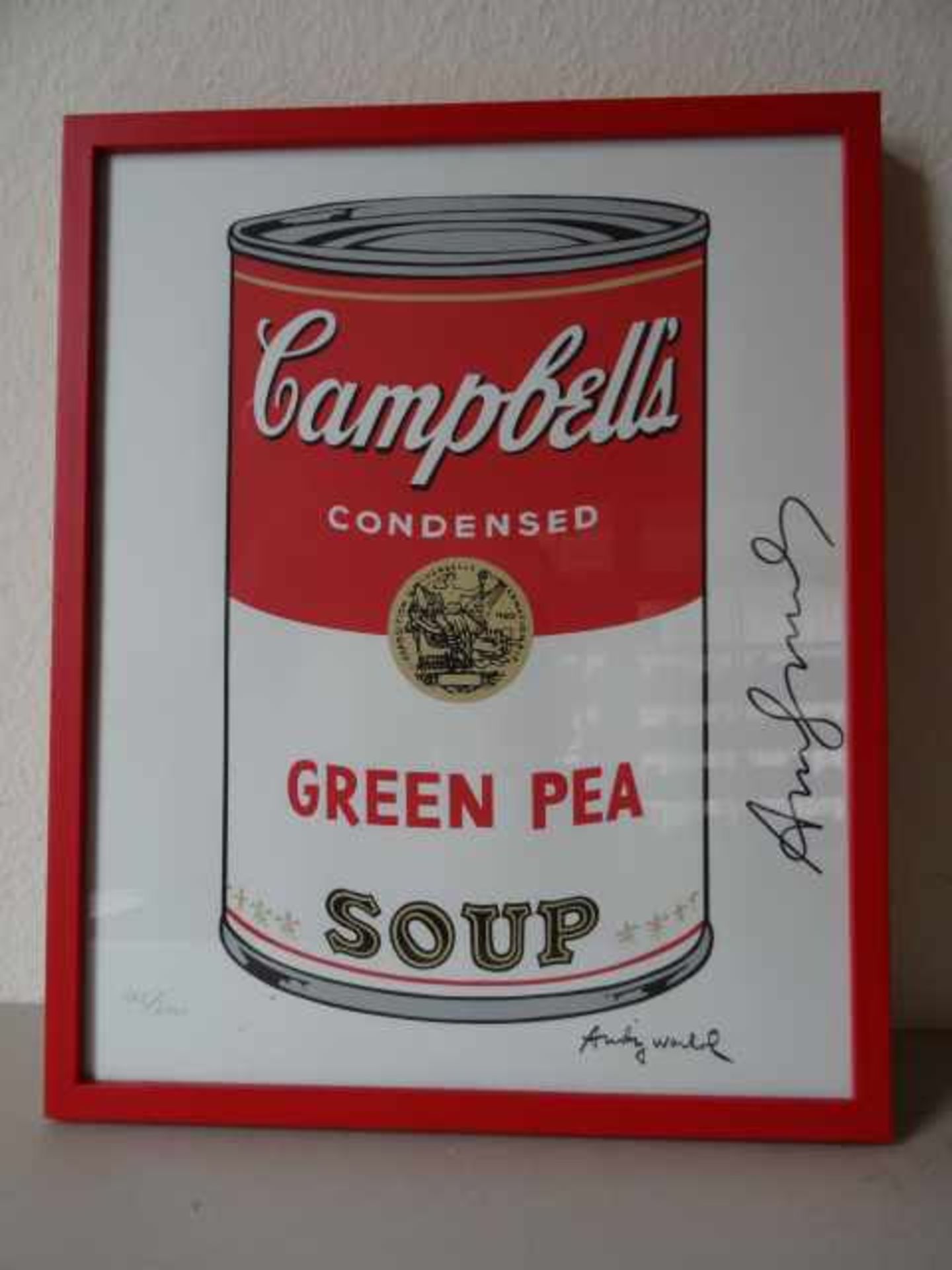 Warhol, Andy (Pittsburgh 1928 - 1987 New York). Campbell's Green Pea Soup. Farbserigraphie von 1986. - Bild 2 aus 5
