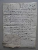 Frankreich.- Konvolut von 13 französischsprachigen Handschriften. Datiert zwischen 1622 und 1806.