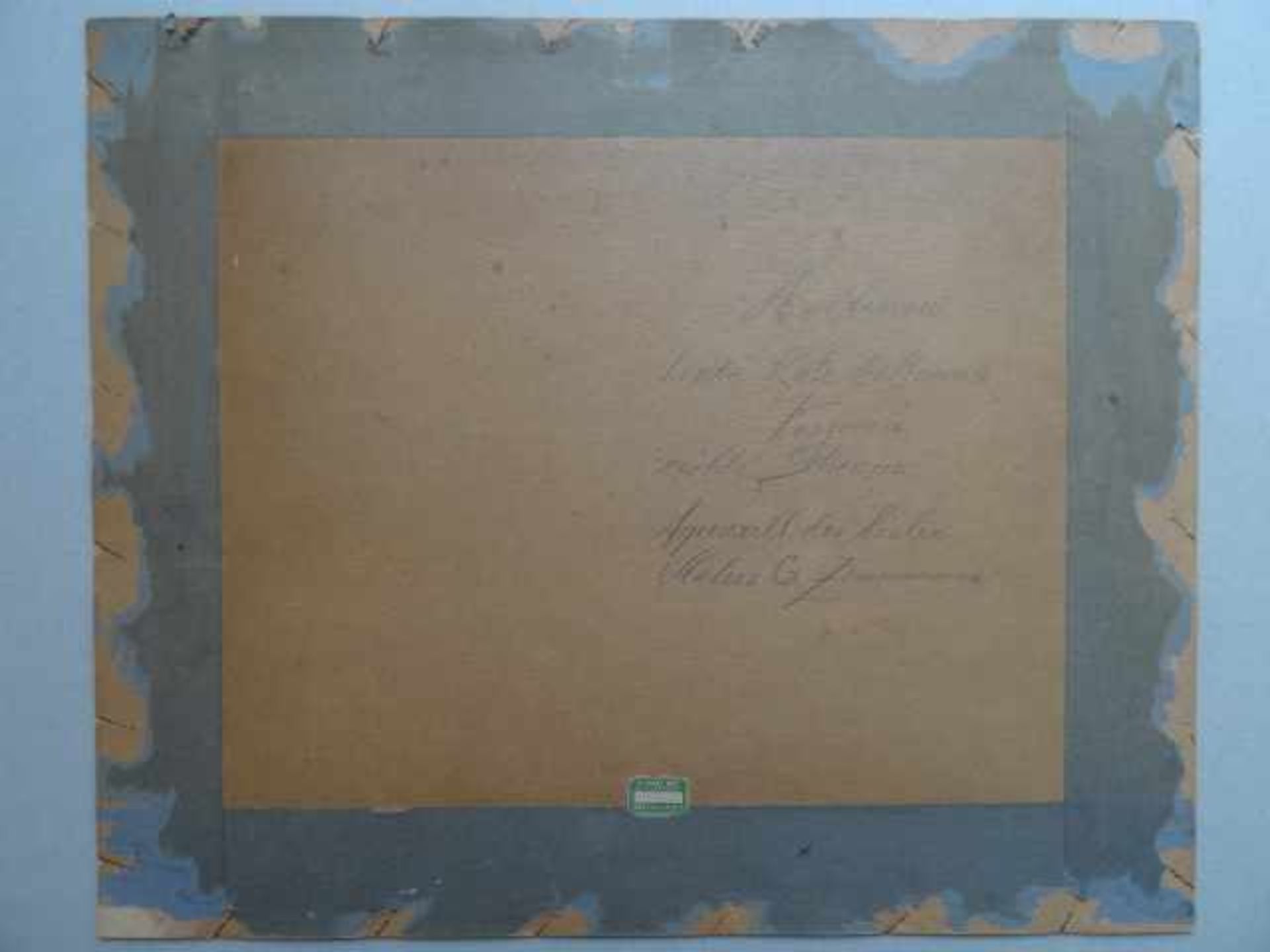 Kiel.- Holtenau. Aquarell auf Pappe. 1919. Unten links signiert 'G. Zimmermann, Kiel' unten rechts - Bild 5 aus 5