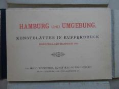 Hamburg.- Schneider, J. Hamburg und Umgebung. Kunstblätter in Kupferdruck. Originalaufnahmen 1895.